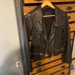 All saints bales leather jacket